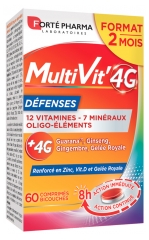 Forté Pharma MultiVit'4G Défenses 60 Bi-Layers Tablets