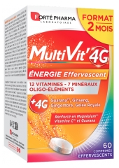 MultiVit'4G Energ&iacute;a 60 Comprimidos Efervescentes