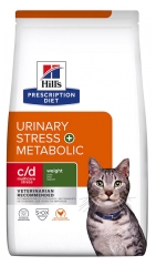 Hill's Chat Urinaire Stresse+ Metabolisme c/d Poulet 1,5 kg