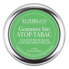 Elixirs & Co Gommes Stop Tabac Goût Citron Mélisse Bio 45 g