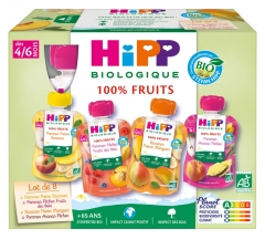 HiPP 100% Frutas a partir de 4/6 Meses Bio 8 Bolsitas