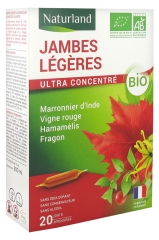 Naturland Piernas Ligeras Bio 20 Ampollas Bebibles de 10 ml