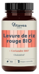 Vitavea Levure de Riz Rouge Bio 30 Gélules