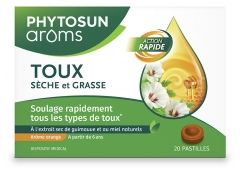 Phytosun Arôms Pastilles Toux Sèche et Grasse 20 Pastilles