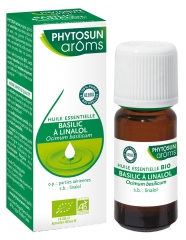 Phytosun Arôms Basil Essential Oil Linalool (Ocimum Basilicum) Organic 5 ml