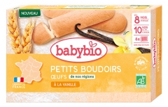 Babybio Biscotti Alla Vaniglia dai 10 Mesi in su Bio 6 Buste da 4 Biscotti