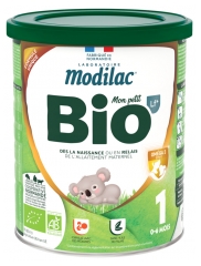 Modilac Bio V&acirc;rsta 1 0-6 Luni 800 g