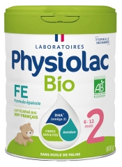 Physiolac Organic Thickened Formula 2 6 to 12 Months 800g