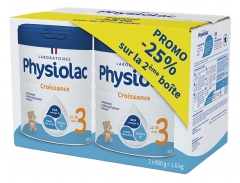 Physiolac Crescita 3 Da 12 a 36 Mesi Lotto di 2 x 800 g