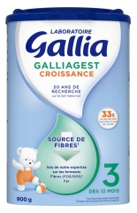 Gallia Galliagest Croissance 3ème Âge +12 Mois 900 g