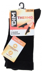 DIM Chaussettes Thermo Noires 1 Paire