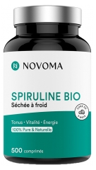 Novoma Organiczna Spirulina Suszona na Zimno 500 Tabletek