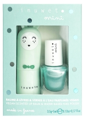 Inuwet Coffret Baume à Lèvres 3,5 g + Vernis Parfumé à l'Eau Pomme 5 ml