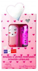 Inuwet Duo Baumes à Lèvres Parfumés Milkshake Fraise 2 x 3,5 g