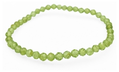 Natura Square Faceted Peridot Bracelet