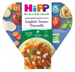 HiPP My Good Night Dinner Spaghetti Pomodoro Mozzarella da 12 Mesi Biologico 230 g