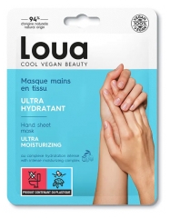 Loua Maschera Idratante per Mani in Tessuto 1 Paio 14 ml