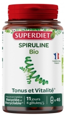Superdiet Spirulina &Oslash;kologisk 45 Kapsler