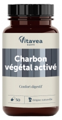 Vitavea Activated Vegetable Charcoal 50 Capsules