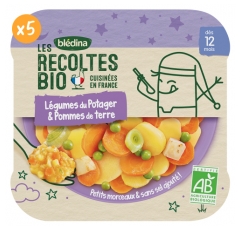 Bl&eacute;dina As Colheitas Biol&oacute;gicas Legumes da Horta & Batatas A Partir de 12 Meses Bio 230 g