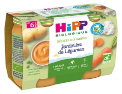 HiPP Delicias de la Huerta Menestra de Verduras a partir de 6 Meses Bio 2 Frascos