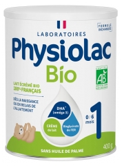 Physiolac Bio 1 0 à 6 Mois 400 g