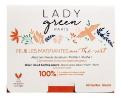 Lady Green Feuilles Matifiantes au Thé Vert 50 Feuilles