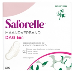 Saforelle Hygieniasiteet P&auml;iv&auml; 10 Hygieniasidett&auml;