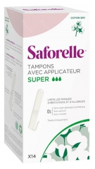 Saforelle Algod&atilde;o Protect 14 Tamp&otilde;es Super com Aplicador