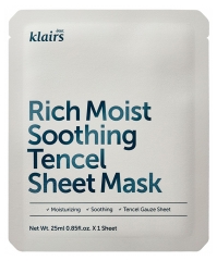 Klairs Maschera Lenitiva Ricca di Umidità al Tencel 25 ml