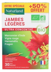 Naturland Light Legs Ultra Concentrated Organic 20 Ampoules + 10 Free
