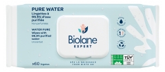 Biolane Pure Water Lingettes non Parfumées 60 Lingettes