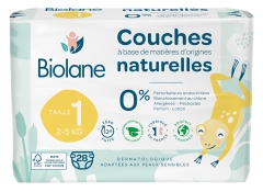 Biolane Couches Naturelles 28 Couches Taille 1 (2-5 Kg)