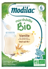 Modilac Mana Bio Graudaugi No 6 Mēne&scaron;iem Vaniļa 250 g