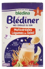 Blédina Blédîner Mes Céréales du Soir Multicéréales Légumes du Soleil dès Mois 240 g