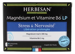 Herbesan Magnesio e Vitamina B6 a Rilascio Prolungato 30 Compresse