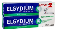 Elgydium Sensitive Teeth Toothpaste Gel 2 x 75ml