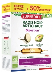 Superdiet Black Radish - Artichoke Organic 20 Fiolek + 10 Fiolek Gratis