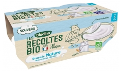 Blédina Les Récoltes Bio Brassés Nature Dès 6 Mois Bio 4 Pots