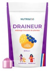 &bdquo;Nutri&amp;Co&ldquo; juodųjų serbentų ir citrinų skonio drenažinis gėrimas, 100 g