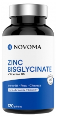 Novoma Bisglicinato de Zinc + Vitamina B6 120 Cápsulas