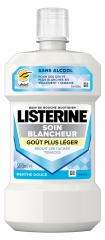 Listerine Bain de Bouche Soin Blancheur Goût Plus Léger 500 ml