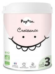 Popote Croissance Ekologiczne Mleko od 10 Miesiąca do 3 Lat 800 g