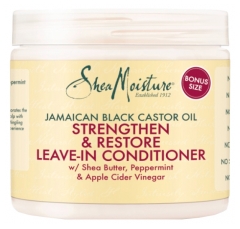 SheaMoisture Huile de Ricin Noir de Jamaïque Soin Sans Rinçage Réparateur et Fortifiant 431 ml