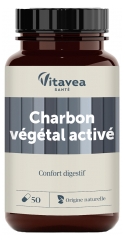 Vitavea Carv&atilde;o Vegetal Ativado 50 C&aacute;psulas