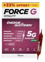 Vitavea Force G Vitality Énergie au Quotidien 15 Ampoules + 5 Free