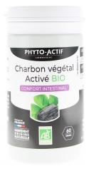 Phyto-Actif Organic Activated Vegetable Charcoal Intestinal Comfort 60 Capsules