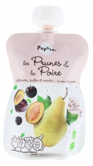 Popote Gourde Les Prunes & La Poire Organic Compote From 4/6 Months 120 g