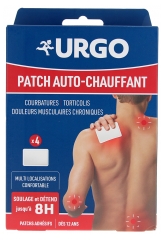 Urgo Self-Heating Patch 8H 4 Adhesive Patches