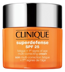 Clinique Superdefense SPF25 Soin Multi-Correction Fatigue + 1ers Signes de l'Age Peau Très Sèche à Mixte 50 ml